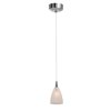 Foto para 5w Tungsten Module Dry Location Brushed Steel Cobalt Led Pendant With Mania Glass 5"Ø4" (CAN 4.5"Ø4.5")