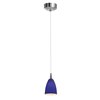 Picture of 5w Tungsten Module Dry Location Brushed Steel Red Led Pendant With Mania Glass 5"Ø4" (CAN 4.5"Ø4.5")