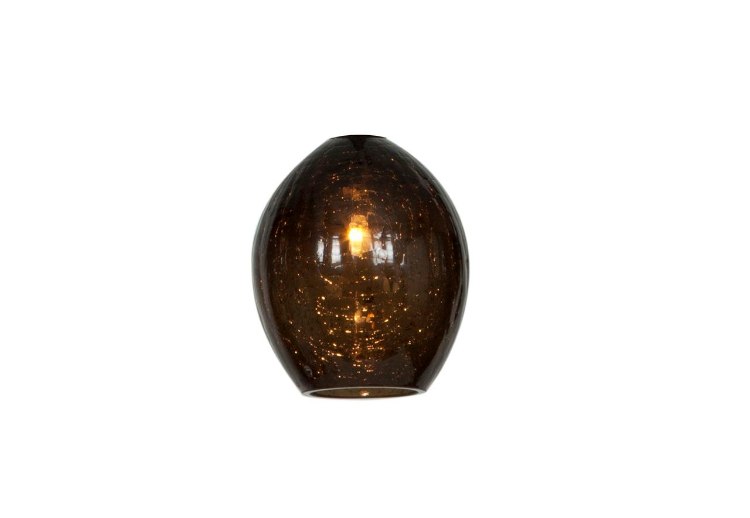 Foto para Studio C Smoke Crackle Glass Shade (OA HT 4.5)