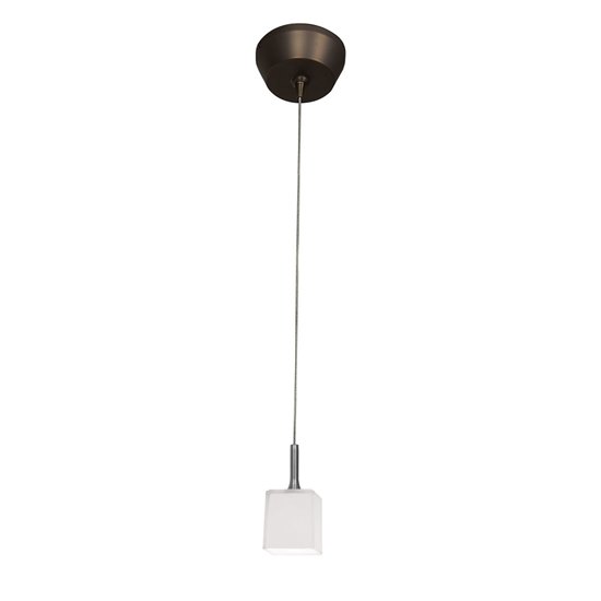 Picture of 35w Omega GY6.35 Bi-Pin Halogen Dry Location Bronze Opal Herme'S Low Voltage Pendant Excluding Mono-Pod (CAN 0.5"Ø4.5")