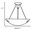 Picture of 39w (3 x 13) Noya GU-24 Spiral Fluorescent Dry Location Brushed Steel White Cable Semi-Flush (OA HT 17) (CAN 1.5"Ø5.2")