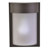Picture of 9w Destination E-26 LED Bronze Ribbed Frosted Marine Grade Wet Location Wall Fixture (OA HT 9.84)