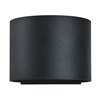 Foto para 6w (2 x 3) Curve SSL 80CRI LED Black Marine Grade Wet Location Wall Fixture (OA HT 4.4) (CAN 5"x4.25")