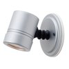 Picture of 5w Myra GU-10 LED Silver Clear Marine Grade Wet Location Adjustable Spotlight (CAN 0.6"Ø4.5")