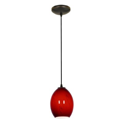 Show details for 12w Brandy FireBird SSL 90CRI LED Dry Location Oil Rubbed Bronze Red Sky Cord Glass Pendant (CAN 1.25"Ø5.25") Picture of 12w Brandy FireBird SSL 90CRI LED Dry Location Oil Rubbed Bronze Red Sky Cord Glass Pendant (CAN 1.25"Ø5.25")