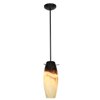 Foto para 11w Cabernet E-26 A-19 LED Dry Location Oil Rubbed Bronze Sand Slate Rod Glass Pendant (CAN 1.25"Ø5.25")