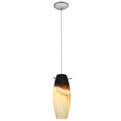 Show details for 12w Cabernet SSL 90CRI LED Dry Location Brushed Steel Sand Slate Cord Glass Pendant (CAN 1.25"Ø5.25") Picture of 12w Cabernet SSL 90CRI LED Dry Location Brushed Steel Sand Slate Cord Glass Pendant (CAN 1.25"Ø5.25")