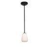Picture of 12w Sherry SSL 90CRI LED Dry Location Oil Rubbed Bronze Opal Rod Glass Pendant (CAN 1.25"Ø5.25")
