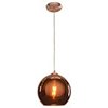 Foto para 60w Glow E-26 A-19 Incandescent Dry Location BCP CP Mirrored Glass Pendant (CAN 1"Ø5")