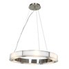 Picture of 37w Oracle SSL 80CRI LED Dry Location Brushed Steel Frosted Cable Ring Glass Chandelier (CAN 1.75"Ø5.5")