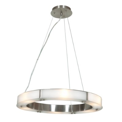 Show details for 37w Oracle SSL 80CRI LED Dry Location Brushed Steel Frosted Cable Ring Glass Chandelier (CAN 1.75"Ø5.5") Picture of 37w Oracle SSL 80CRI LED Dry Location Brushed Steel Frosted Cable Ring Glass Chandelier (CAN 1.75"Ø5.5")