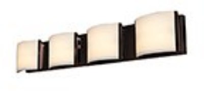 Show details for 32w (4 x 8) Nitro 2 SSL 90CRI LED Damp Location Brushed Steel Opal 4-Light Wall Vanity (OA HT 5.25) (CAN 33.25"x5.1"x0.9") Picture of 32w (4 x 8) Nitro 2 SSL 90CRI LED Damp Location Brushed Steel Opal 4-Light Wall Vanity (OA HT 5.25) (CAN 33.25"x5.1"x0.9")