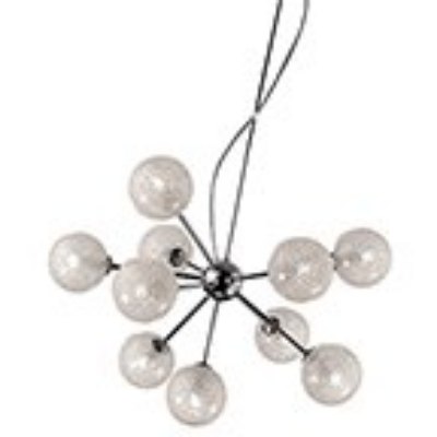 Show details for 480w Opulence G9 G9 Halogen Dry Location Chrome Clear 10-Lt Glitter Glass Chandelier Picture of 480w Opulence G9 G9 Halogen Dry Location Chrome Clear 10-Lt Glitter Glass Chandelier