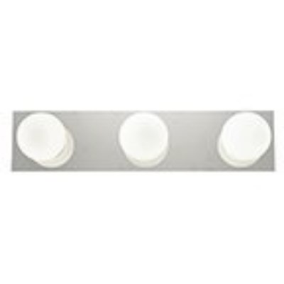 Show details for 12w (3 x 4) Classic SSL 90CRI LED Damp Location Chrome Opal 3-Light Dimmable Led Wall Vanity Fixture (OA HT 4.75) Picture of 12w (3 x 4) Classic SSL 90CRI LED Damp Location Chrome Opal 3-Light Dimmable Led Wall Vanity Fixture (OA HT 4.75)