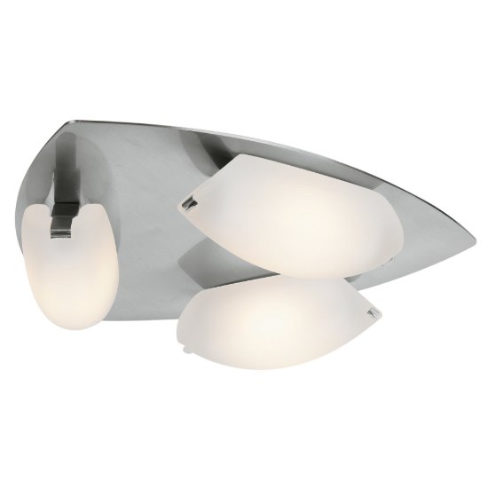 Picture of 24w (3 x 8) Nido SSL 90CRI LED Dry Location Mat Chrome Frosted Wall Or Ceiling Fixture (OA HT 3.75) (CAN 0.9"Ø9.9")
