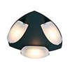 Picture of 24w (3 x 8) Nido SSL 90CRI LED Dry Location Oil Rubbed Bronze Frosted Wall Or Ceiling Fixture (OA HT 3.75) (CAN 0.9"Ø9.9")