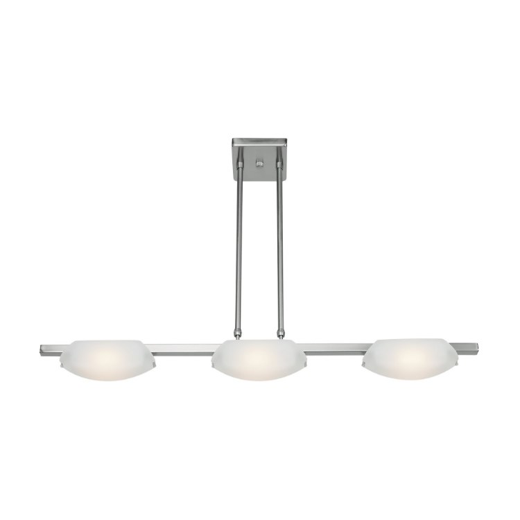Picture of 24w (3 x 8) Nido SSL 90CRI LED Dry Location Mat Chrome Frosted Semi-Flush Or Pendant (CAN 5.5"x5.5"x0.9")