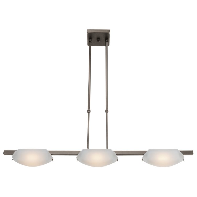 Picture of 24w (3 x 8) Nido SSL 90CRI LED Dry Location Oil Rubbed Bronze Frosted Semi-Flush Or Pendant (CAN 5.5"x5.5"x0.9")