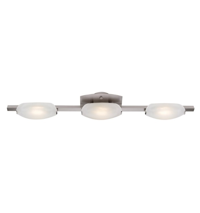 Picture of 24w (3 x 8) Nido SSL 90CRI LED Dry Location Mat Chrome Frosted Wall Vanity Fixture (OA HT 5) (CAN 7.25"x4.5"x0.9"Ø4.4")