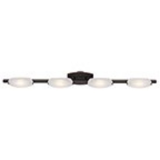 Picture of 32w (4 x 8) Nido SSL 90CRI LED Dry Location Oil Rubbed Bronze Frosted Wall Vanity Fixture (OA HT 5) (CAN 7.25"x4.5"x0.5"Ø4.4")