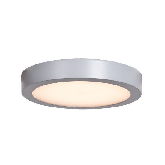 Picture of 16w 1280Lm Strike 2.0 Acrylic Silver Dimmable LED Damp Round Flush Mount