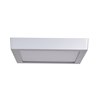 Foto para 16w 1280Lm Strike 2.0 Acrylic Silver Dimmable LED Damp Square Flush Mount