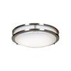 Picture of 20w 1500lm 30k Solero SSL Dedicated LED Damp Location Brushed Steel Acrylic Lens Dimmable LED Flush Mount