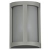 Picture of 60w 800lm 27k Pier E-26 Incandescent Satin Ribbed Frosted Marine Grade Wet Location LED Wall Fixture