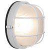 Picture of 9w 800lm 30k Nauticus E-26 Replaceable LED White Frosted Wet Location LED Bulkhead Ø9.5" (CAN 1")