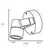 Foto para 35w 320lm 29k KO GU-10 Halogen Bronze Wet Location Spotlight (CAN 1.5")