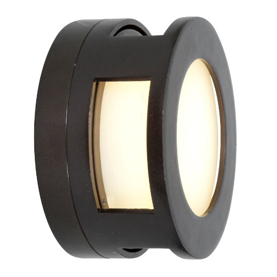 Picture of 10w 900lm 30k Nymph GU-24 Replaceable LED Bronze Frosted Marine Grade Wet Location LED Wall Fixture (CAN 0.4")