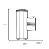 Picture of 9w (2 x 4.5) 1600lm 30k Trident E-26 Replaceable LED Bronze Clear Marine Grade Wet Location LED Wallwasher (CAN 6.9"x4.25"x0.25")