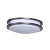 Picture of 15w 800lm 30k Solero SSL Dedicated LED Damp Location Bronze Acrylic Lens Dimmable LED Flush Mount