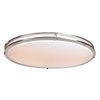 Foto para 40w 2945lm 30k Solero Oval Dimmable SSL Dedicated LED Damp Location Bronze Acrylic Lens Oval Flush Mount