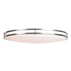 Foto para 40w 2945lm 30k Solero Oval Dimmable SSL Dedicated LED Damp Location Brushed Steel Acrylic Lens Oval Flush Mount