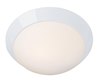 Foto para 10w (2 x 5) 1600lm 30k Cobalt E-26 Replaceable LED Damp Location White Opal Dimmable LED Flush Mount 4"Ø13" (CAN 1.5")