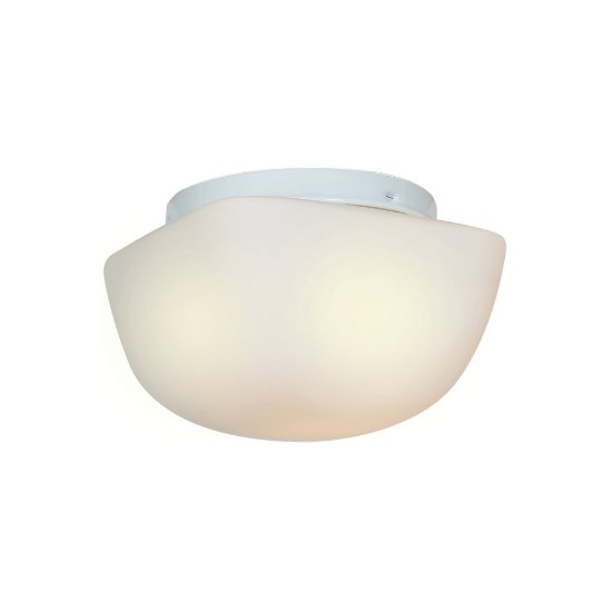 Picture of 9w 800lm 30k Vega E-26 Replaceable LED Damp Location White Opal Dimmable LED Flush Mount