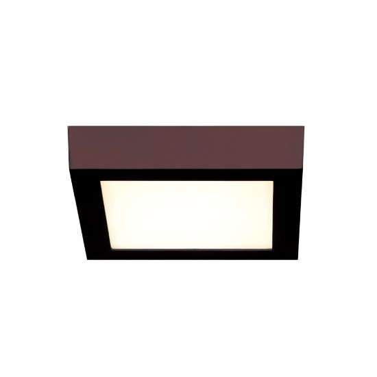 Picture of 12w 960lm 30k Strike 2.0 SSL Dedicated LED Damp Location Bronze Acrylic Lens Dimmable LED Square Flush Mount