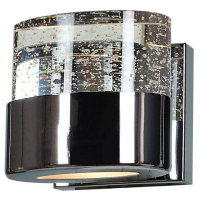 Show details for 4.5w 450lm 30k Bubbles Dimmable G9 Replaceable LED Damp Location Chrome Clear Solid Crystal 1-Light LED Vanity with OPL glass downlight (CAN 5"x4.25"x0.9") Picture of 4.5w 450lm 30k Bubbles Dimmable G9 Replaceable LED Damp Location Chrome Clear Solid Crystal 1-Light LED Vanity with OPL glass downlight (CAN 5"x4.25"x0.9")