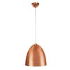 Picture of 60w 800lm 27k Essence E-26 Incandescent Dry Location Brushed Copper Copper Dome Pendant 12"Ø11.75" (OA HT 132") (CAN Ø4.8")