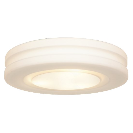 Foto para 10w (3 x 3.33333) 2400lm 30k Altum E-26 Replaceable LED Damp Location White Opal Dimmable LED Flush Mount 3.75"Ø15.75" (CAN 1")