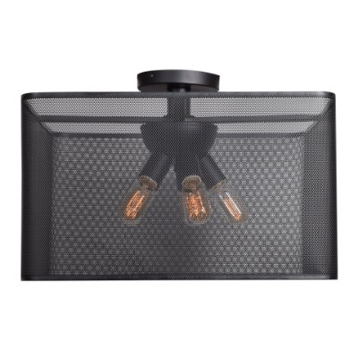 Show details for 5w (5 x 1) 1900lm 22k Epic E-26 Replaceable LED Damp Location Black Square Semi-Flush Picture of 5w (5 x 1) 1900lm 22k Epic E-26 Replaceable LED Damp Location Black Square Semi-Flush