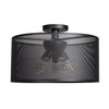 Picture of 5w (5 x 1) 1900lm 22k Epic Dimmable E-26 Replaceable LED Damp Location Black Round Semi-Flush 10"Ø19.7"