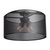 Picture of 5w (5 x 1) 1900lm 22k Epic Dimmable E-26 Replaceable LED Damp Location Black Round Semi-Flush 12"Ø23.6"
