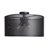 Foto para 5w (5 x 1) 1900lm 22k Epic Dimmable E-26 Replaceable LED Damp Location Black Round Semi-Flush 12"Ø23.6"