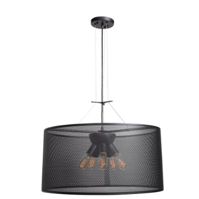 Show details for 5w (6 x 0.833333) 2280lm 22k Epic Dimmable E-26 Replaceable LED Damp Location Black Round Pendant (OA HT 135") Picture of 5w (6 x 0.833333) 2280lm 22k Epic Dimmable E-26 Replaceable LED Damp Location Black Round Pendant (OA HT 135")