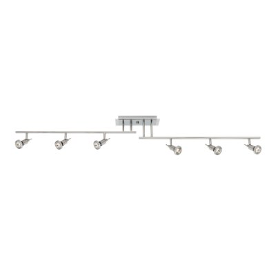 Show details for 5w (6 x 0.833333) 2280lm 30k Viper GU-10 Replaceable LED Dry Location Brushed Steel 6-Light Dimmable LED Off-Set Semi-Flush (CAN 6"x11") Picture of 5w (6 x 0.833333) 2280lm 30k Viper GU-10 Replaceable LED Dry Location Brushed Steel 6-Light Dimmable LED Off-Set Semi-Flush (CAN 6"x11")