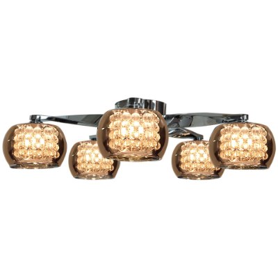 Show details for 4.5w (5 x 0.9) 2250lm 30k Glam G9 Replaceable LED Dry Location Chrome 5-Light Dimmable LED Mirror Glass Flush Mount Picture of 4.5w (5 x 0.9) 2250lm 30k Glam G9 Replaceable LED Dry Location Chrome 5-Light Dimmable LED Mirror Glass Flush Mount