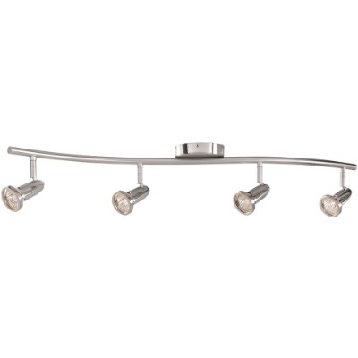 Show details for 5w (4 x 1.25) 1000lm 30k Cobra GU-10 Replaceable LED Dry Location Brushed Steel 4-Light Dimmable LED Wall or Ceiling Spotlight Bar (CAN 1") Picture of 5w (4 x 1.25) 1000lm 30k Cobra GU-10 Replaceable LED Dry Location Brushed Steel 4-Light Dimmable LED Wall or Ceiling Spotlight Bar (CAN 1")