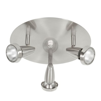 Show details for 5w (3 x 1.66667) 750lm 30k Mirage GU-10 Replaceable LED Dry Location Brushed Steel 3-Light Dimmable LED Cluster Spot Picture of 5w (3 x 1.66667) 750lm 30k Mirage GU-10 Replaceable LED Dry Location Brushed Steel 3-Light Dimmable LED Cluster Spot